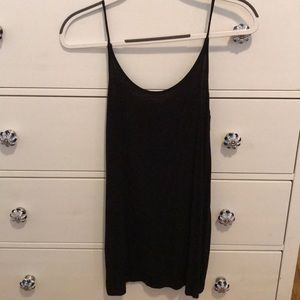 Black slip dress